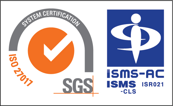 SGS ISO/IEC 27017 認証マーク(ISMS-AC 認定 ISR021)